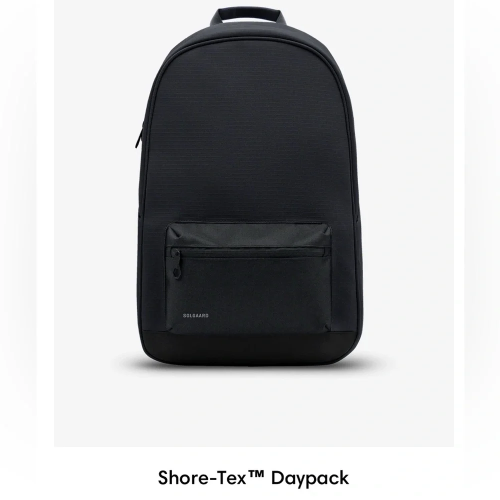Solgaard Black Shore-Tex Recycled Ocean Plastic Backpack – Excellent - like new